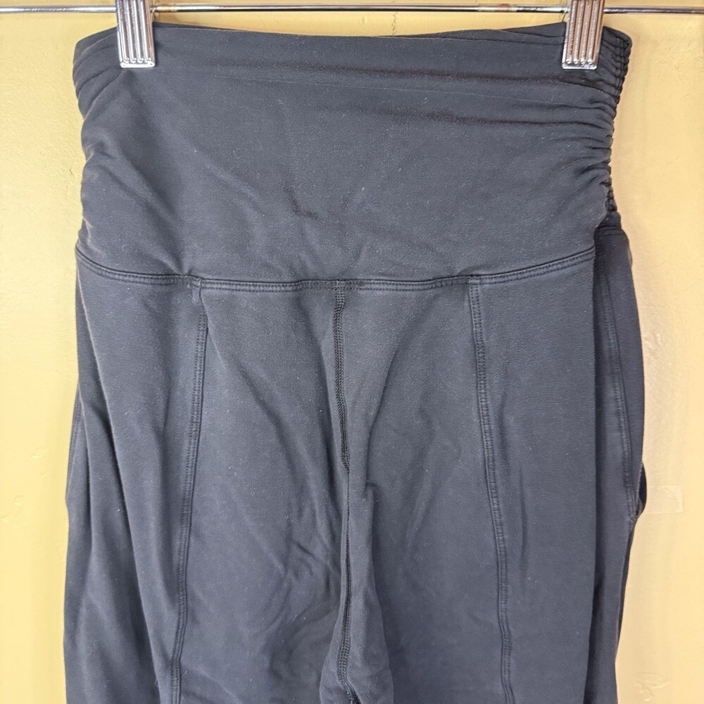 Lululemon RARE‎ Take It Easy High Waisted Black Leggings Size 2 Active Wide Leg - Picture 8 of 10